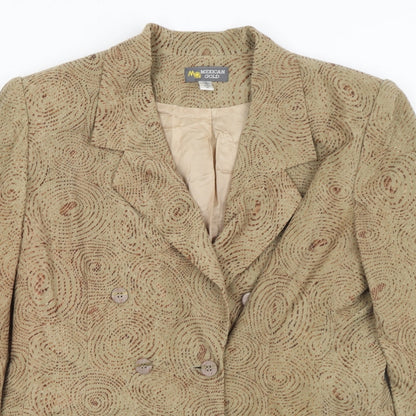 Mexican Gold Womens Gold   Jacket Blazer Size 14