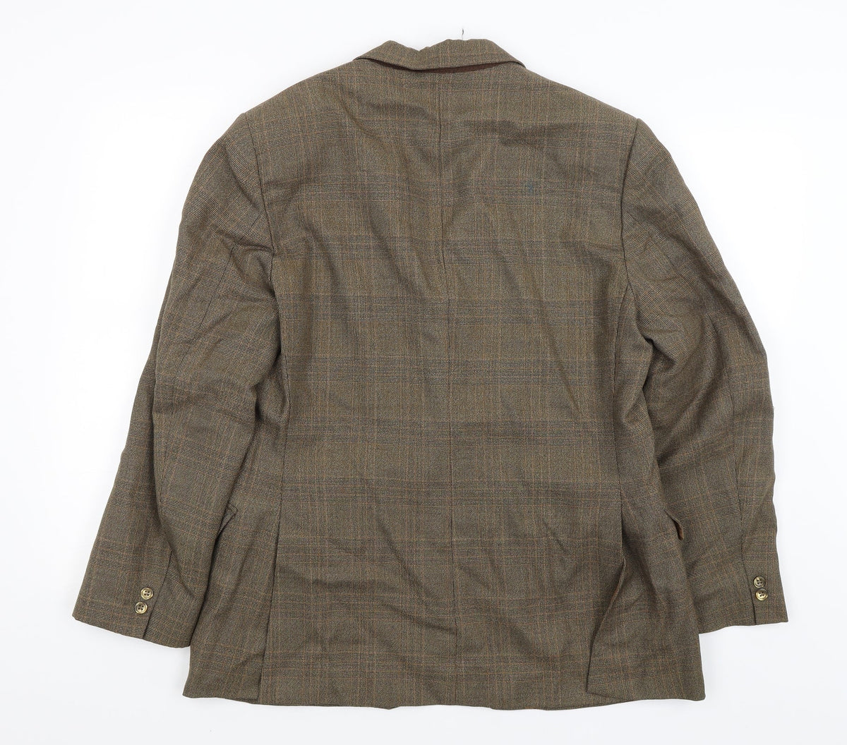 Talisman Mens Green Plaid  Jacket Blazer Size L