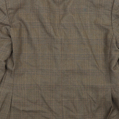 Talisman Mens Green Plaid  Jacket Blazer Size L