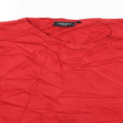 Jeans West Womens Red   Pullover Jumper Size XS
