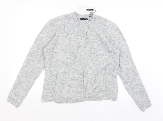 Breal Womens Grey   Wrap Jumper Size 16