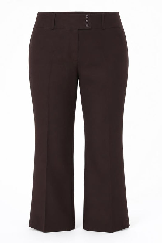 Womens UK Size 16 Matalan Regular Fit  Brown Trousers