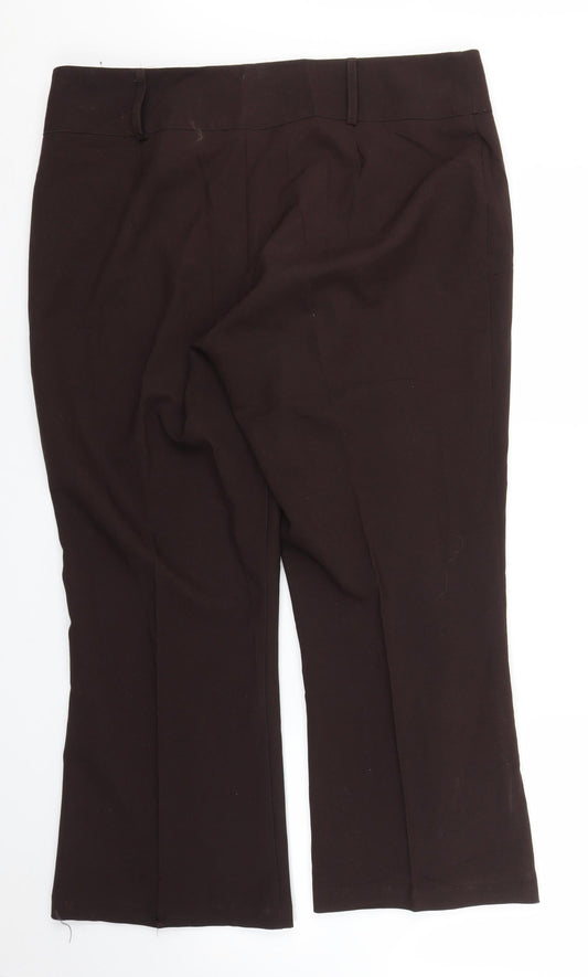 Matalan Womens Brown   Trousers  Size 16 L24 in