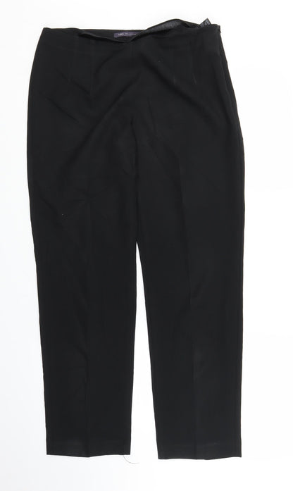 Womens UK Size 12 m&s Regular Fit  Black Trousers