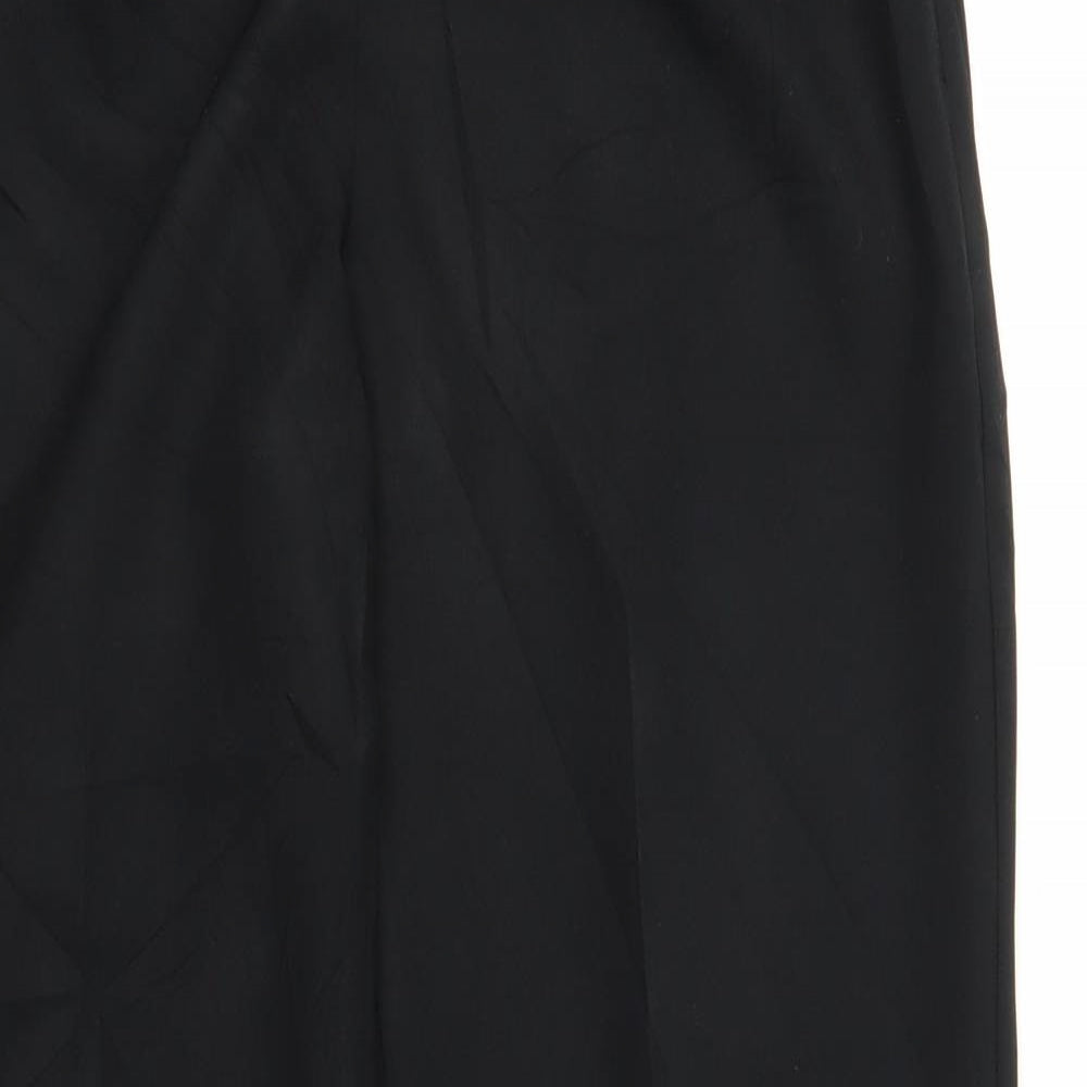 Womens UK Size 12 m&s Regular Fit  Black Trousers