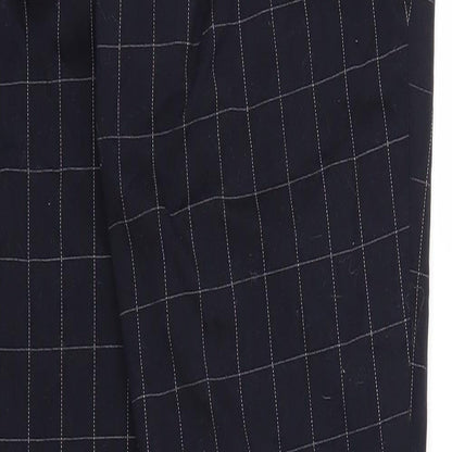 F&F Womens Blue Check  Carrot Trousers Size 10 L25 in