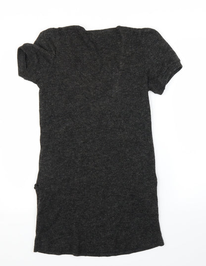 Iska Womens Grey   Tunic Blouse Size M