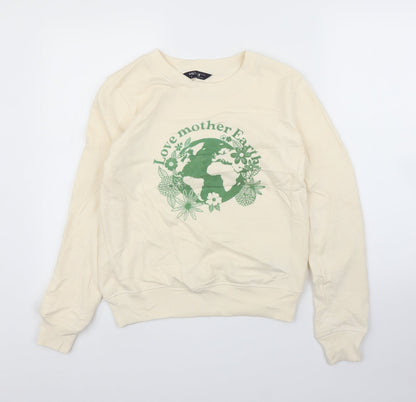 Womens UK Size 6 M&S Ivory Pullover Jumper
