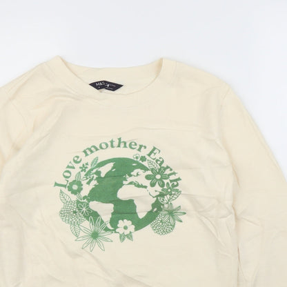 Womens UK Size 6 M&S Ivory Pullover Jumper