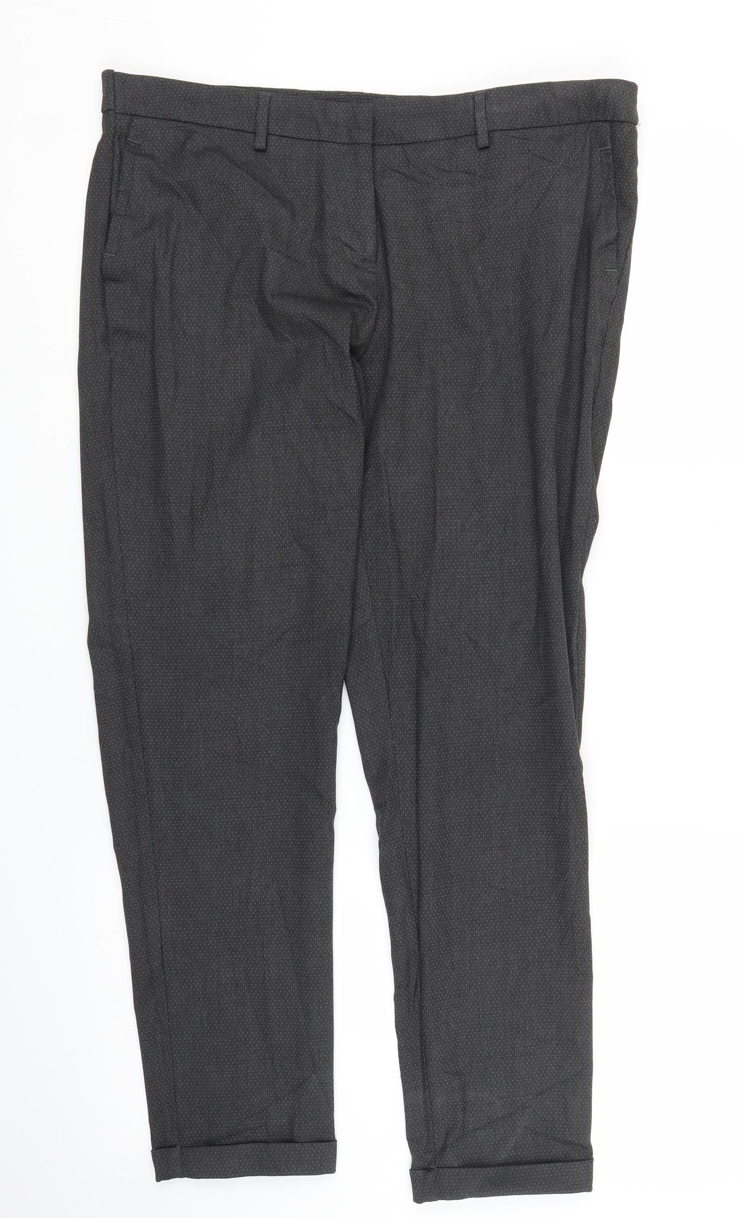Mens UK Size 34 in Vanhausen Regular Fit Capri Grey Trousers