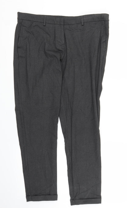 Mens UK Size 34 in Vanhausen Regular Fit Capri Grey Trousers