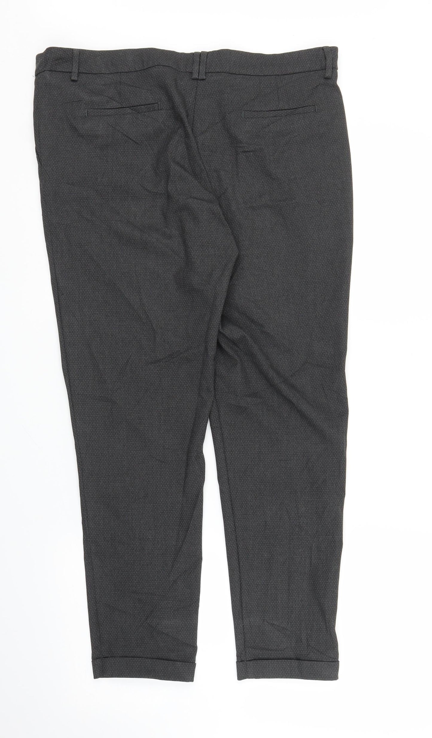 Mens UK Size 34 in Vanhausen Regular Fit Capri Grey Trousers