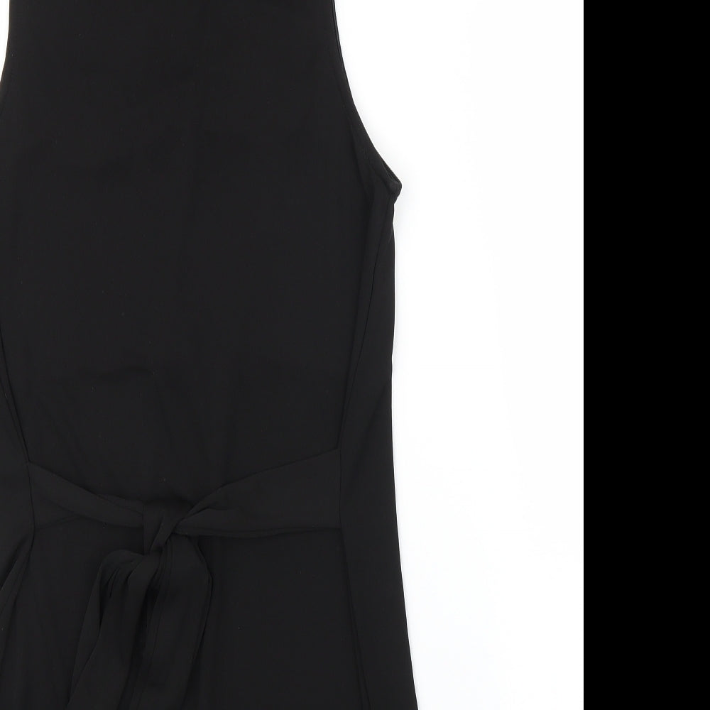 Womens UK Size 8 River Island Black Tunic Blouse