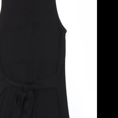Womens UK Size 8 River Island Black Tunic Blouse