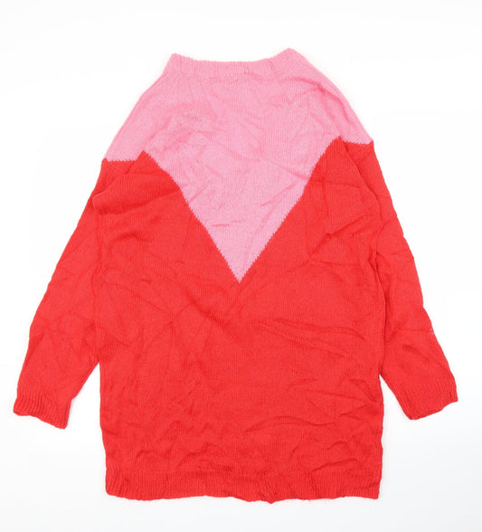 Brave Soul Womens Red   Pullover Jumper Size 14