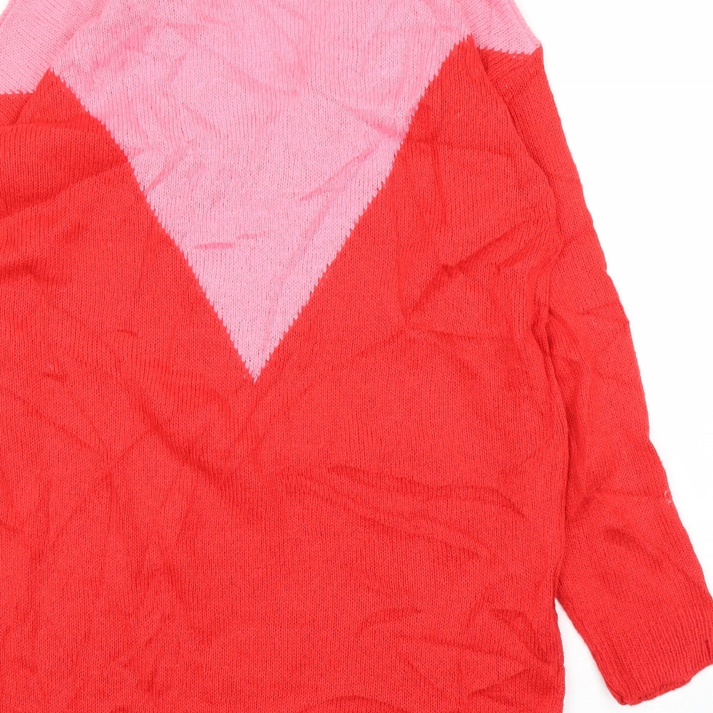 Womens UK Size 14 Brave Soul Red Pullover Jumper