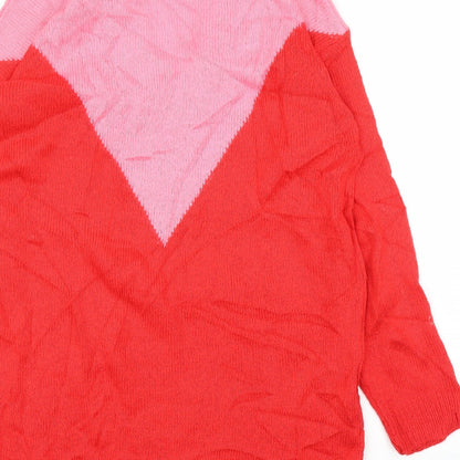 Womens UK Size 14 Brave Soul Red Pullover Jumper