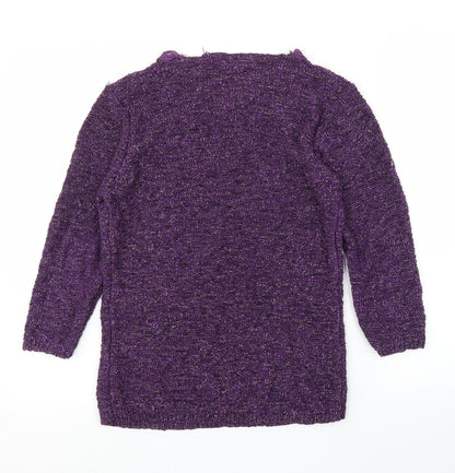 Womens UK Size M BM Purple Pullover Jumper