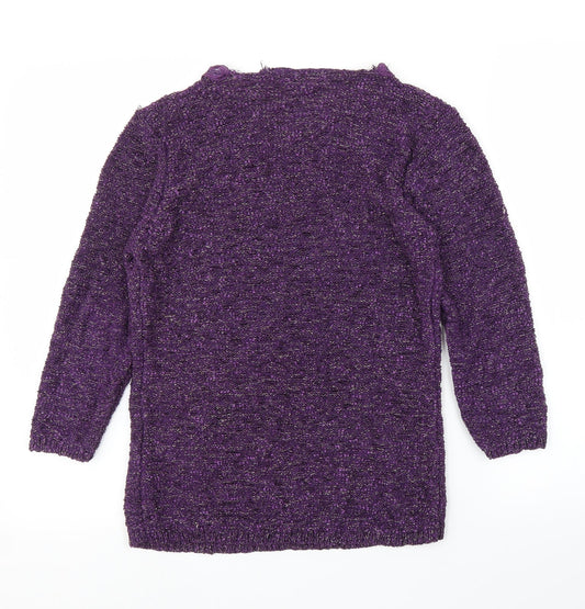 Womens UK Size M BM Purple Pullover Jumper