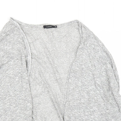 Womens UK Size M Glassons Grey Cardigan Jumper
