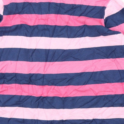 First Avenue Womens Purple Striped  Pullover Jumper Size M