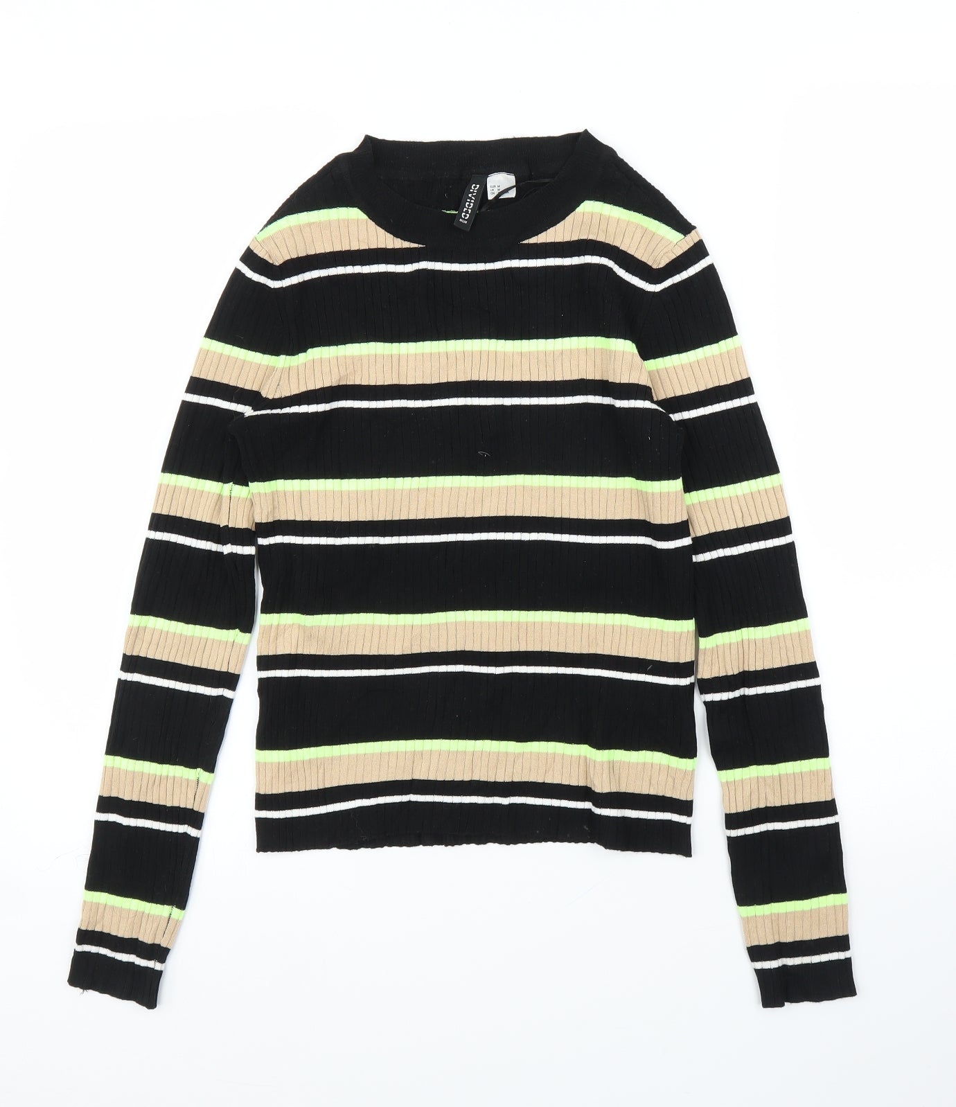 Womens UK Size M H&M Black Pullover Jumper