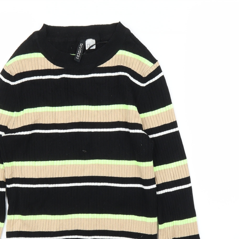 Womens UK Size M H&M Black Pullover Jumper