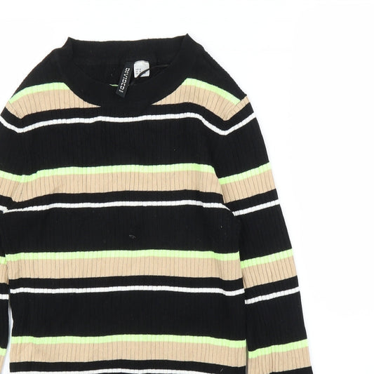 Womens UK Size M H&M Black Pullover Jumper