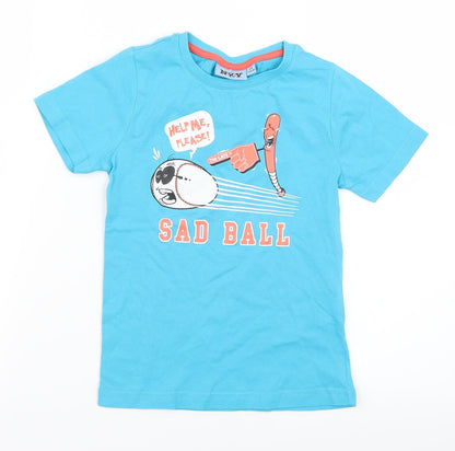 NKY Boys Blue   Basic T-Shirt Size 6 Years