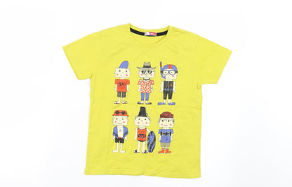 Dpam Boys Yellow   Basic T-Shirt Size 6 Years