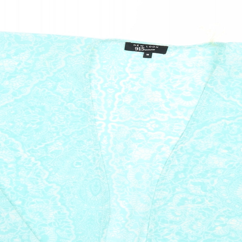 Womens UK Size M New Look Blue Wrap Jumper