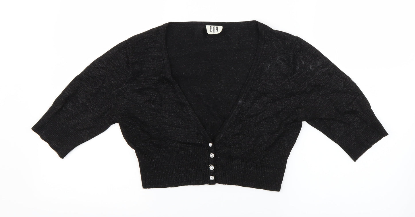 BAY Womens Black   Cardigan Jumper Size 8