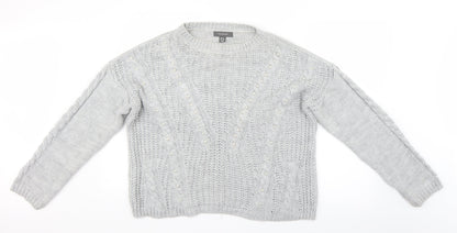 Primark Womens Grey   Pullover Jumper Size L