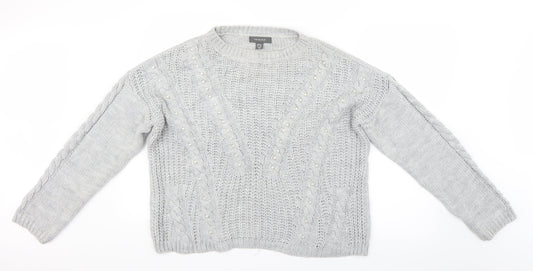 Primark Womens Grey   Pullover Jumper Size L