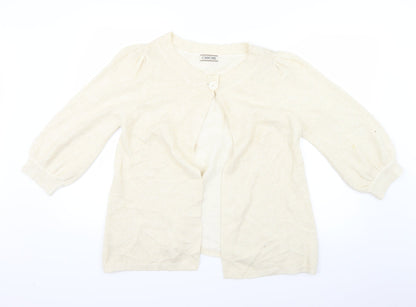 Womens UK Size 18 Cherokee Ivory Cardigan Jumper