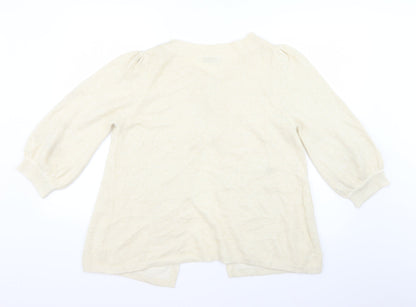 Womens UK Size 18 Cherokee Ivory Cardigan Jumper