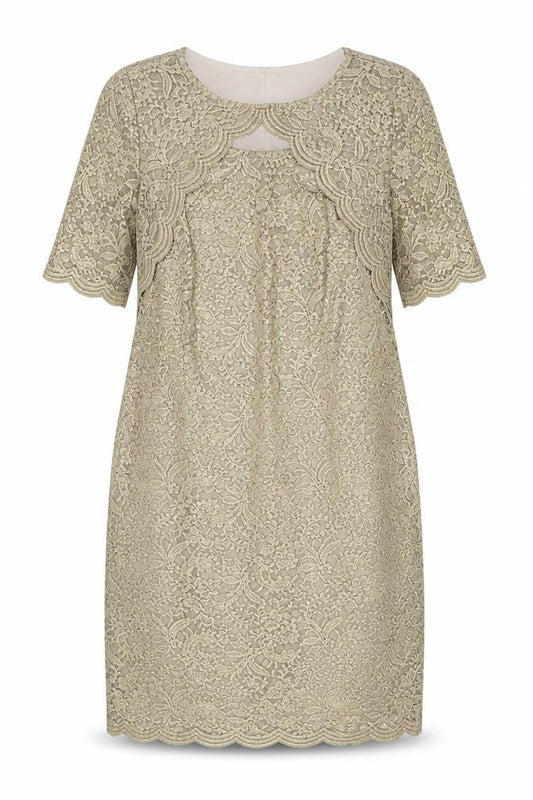 David Emanuel Womens Gold   Shift  Size 10