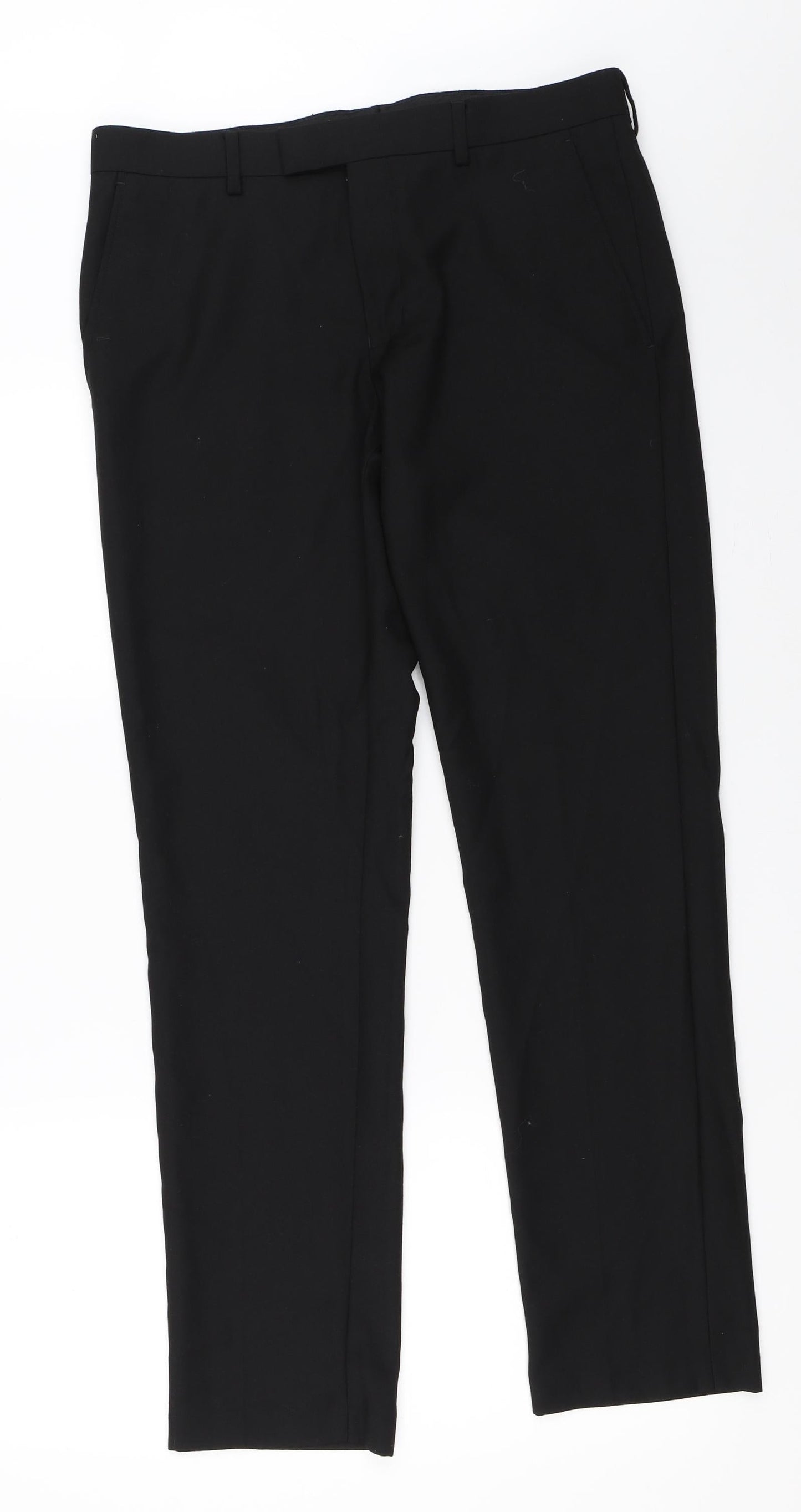 Womens UK Size 30 in River Island Regular Fit  Black Trousers