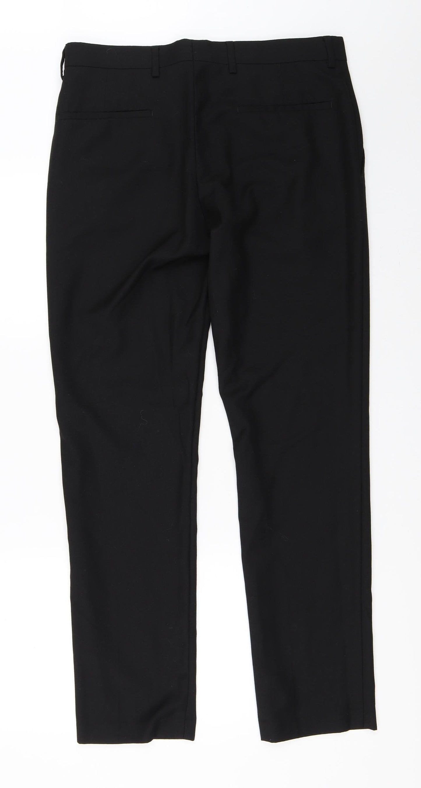 Womens UK Size 30 in River Island Regular Fit  Black Trousers