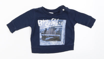 F&F Boys Blue   Pullover Jumper Size 0-3 Months
