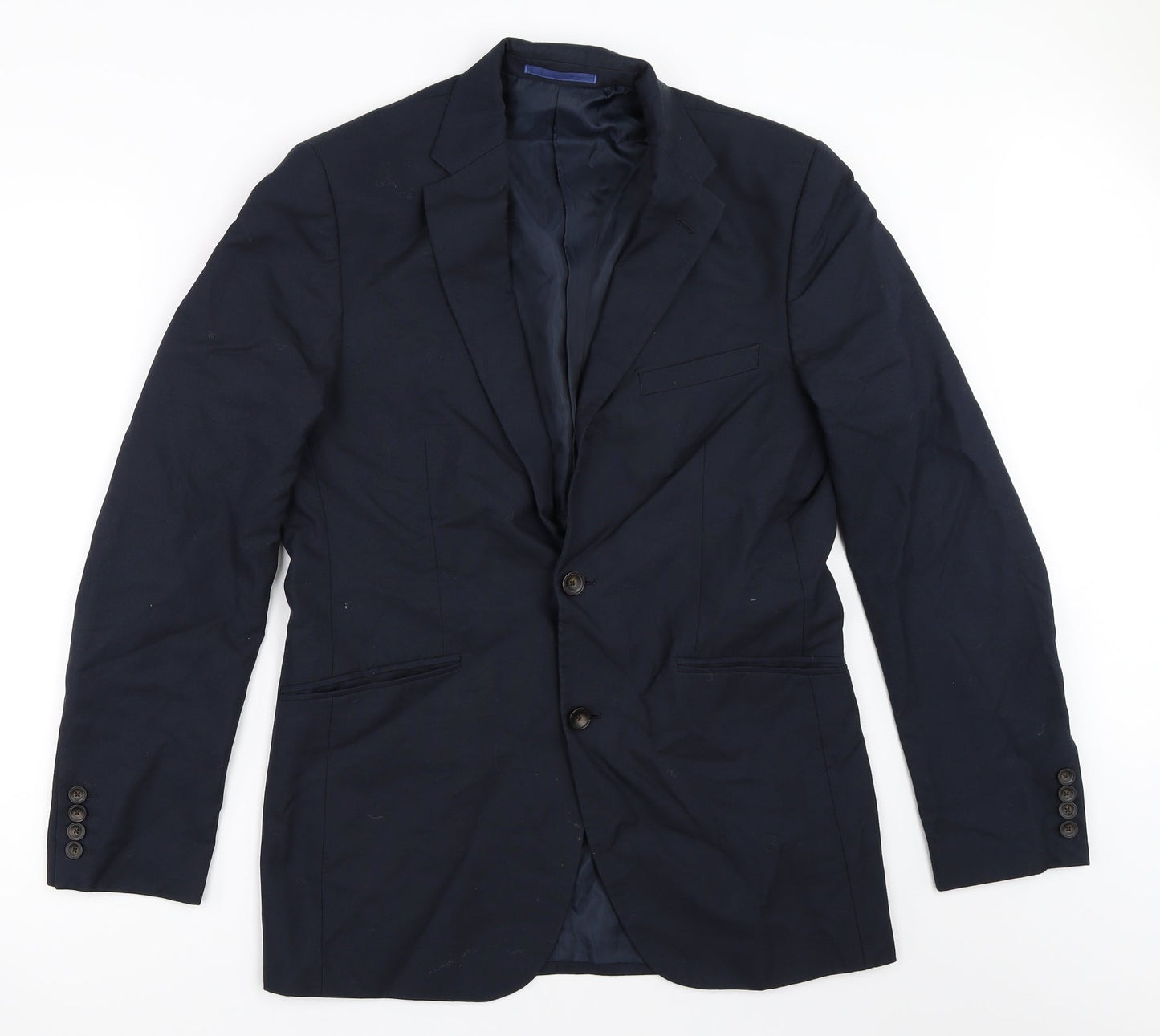 Mens UK Size 38 Marks and Spencer Regular Blue Suit Jacket
