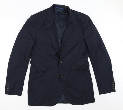 Mens UK Size 38 Marks and Spencer Regular Blue Suit Jacket