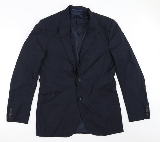 Mens UK Size 38 Marks and Spencer Regular Blue Suit Jacket