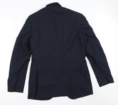 Mens UK Size 38 Marks and Spencer Regular Blue Suit Jacket