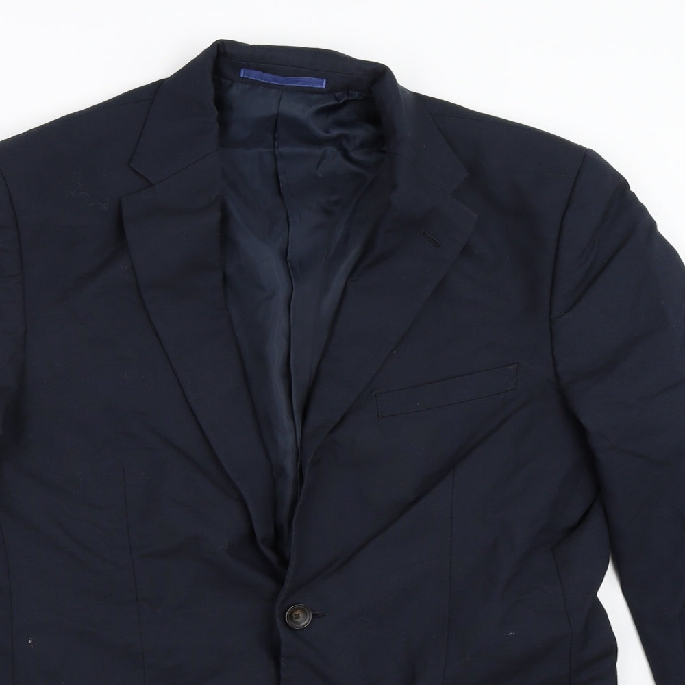 Mens UK Size 38 Marks and Spencer Regular Blue Suit Jacket