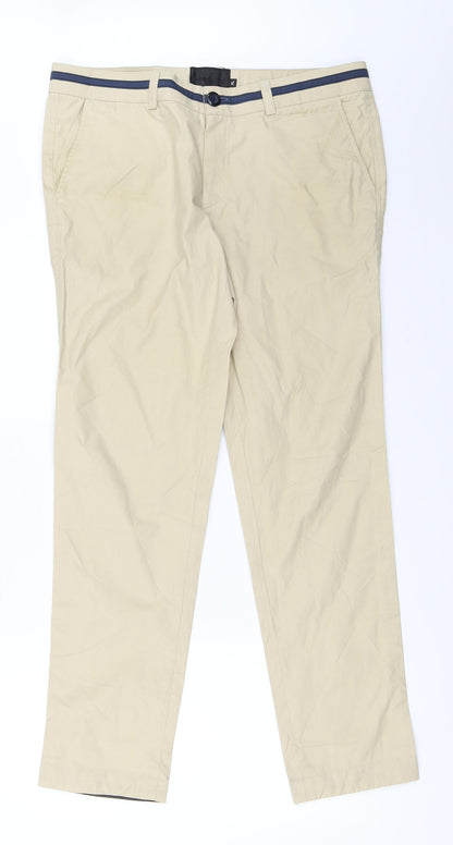 TwentySecond Womens Beige   Chino Trousers Size XL L30.5 in
