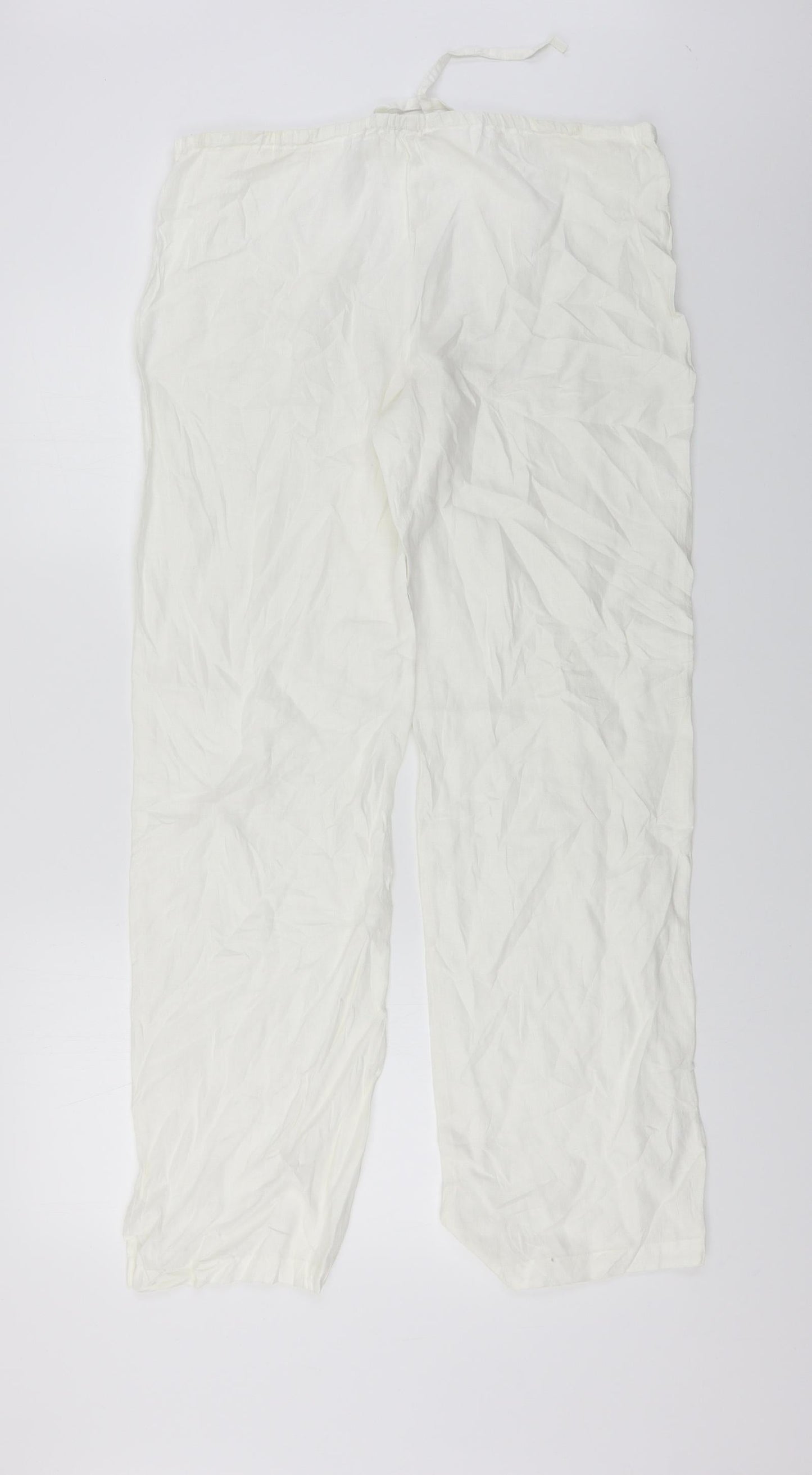 Couleurs D'ete  Womens White   Trousers  Size 12 L25 in