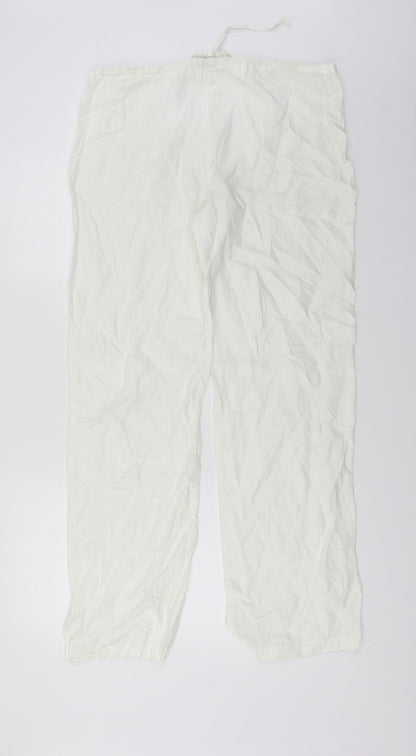 Couleurs D'ete  Womens White   Trousers  Size 12 L25 in