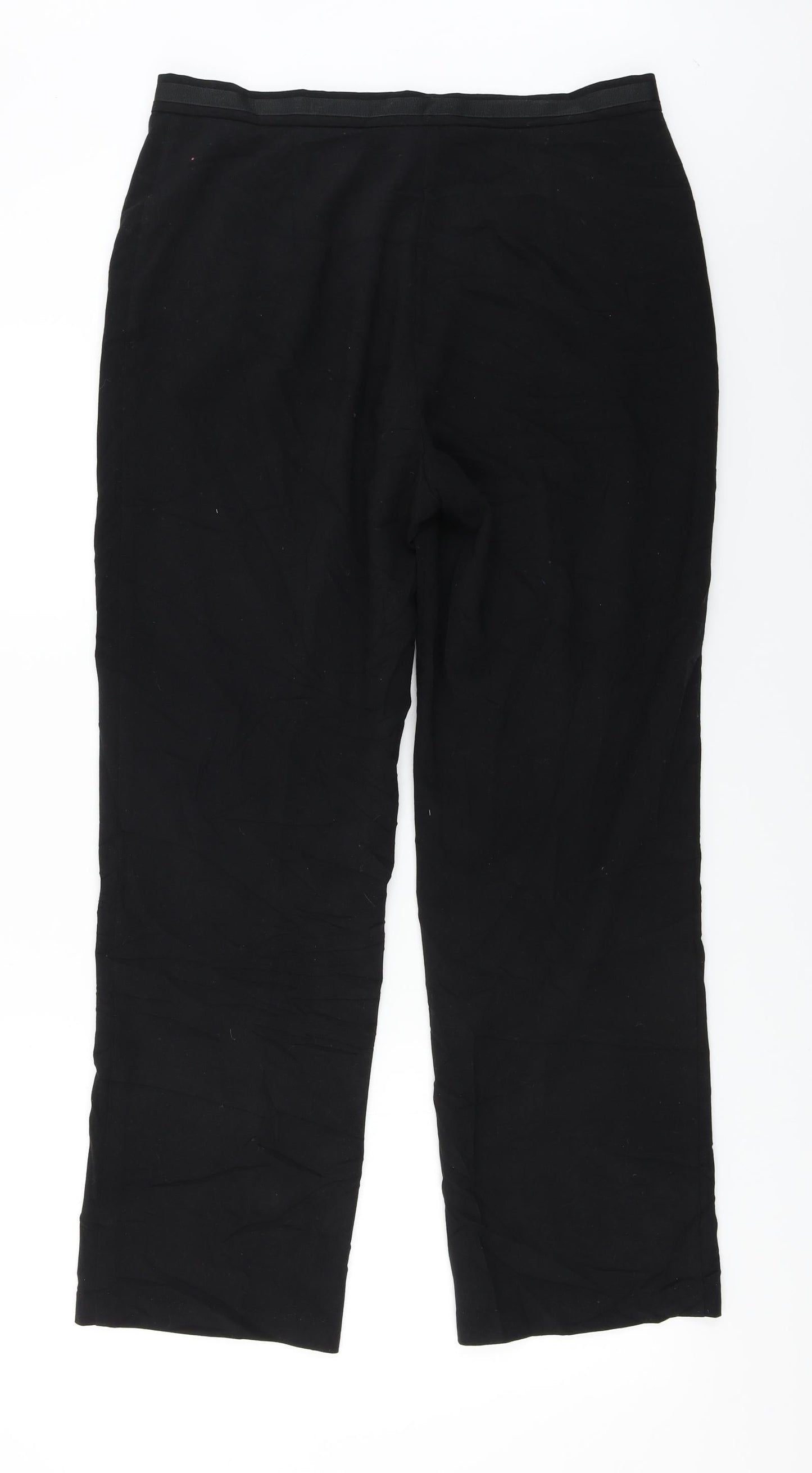 Womens UK Size 12 Marks and Spencer Regular Fit  Black Trousers