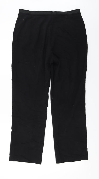 Womens UK Size 12 Marks and Spencer Regular Fit  Black Trousers